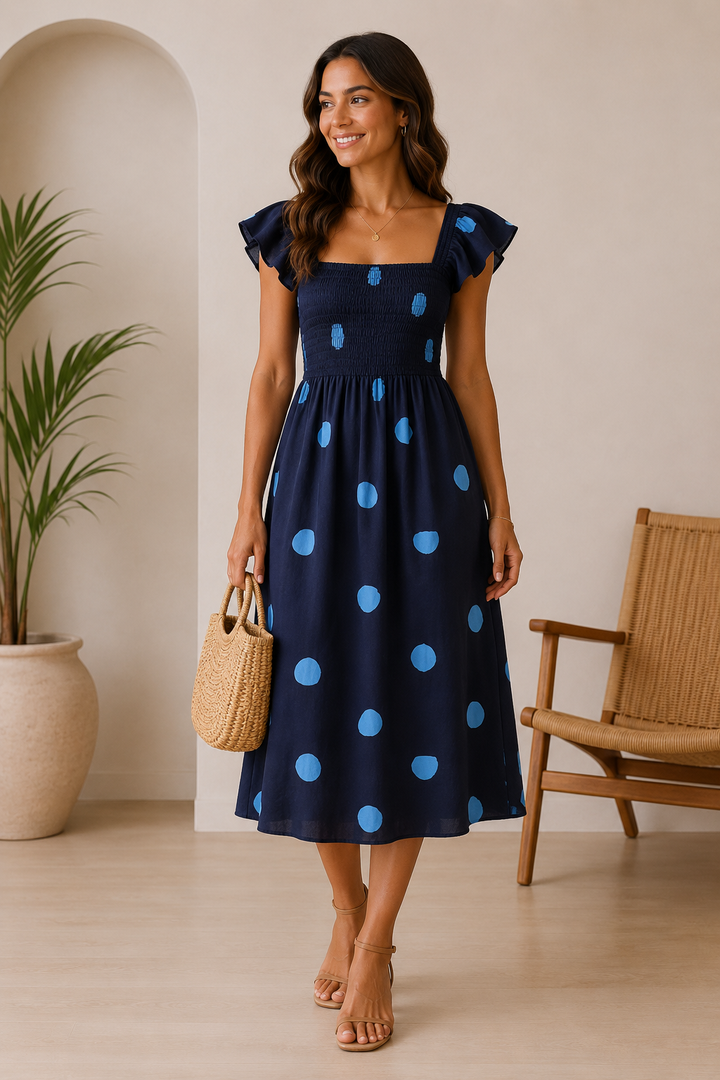 Vestido Luna Navy Corto