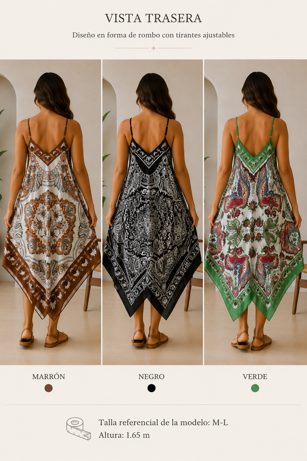 Vestido Rombo Étnico Boho