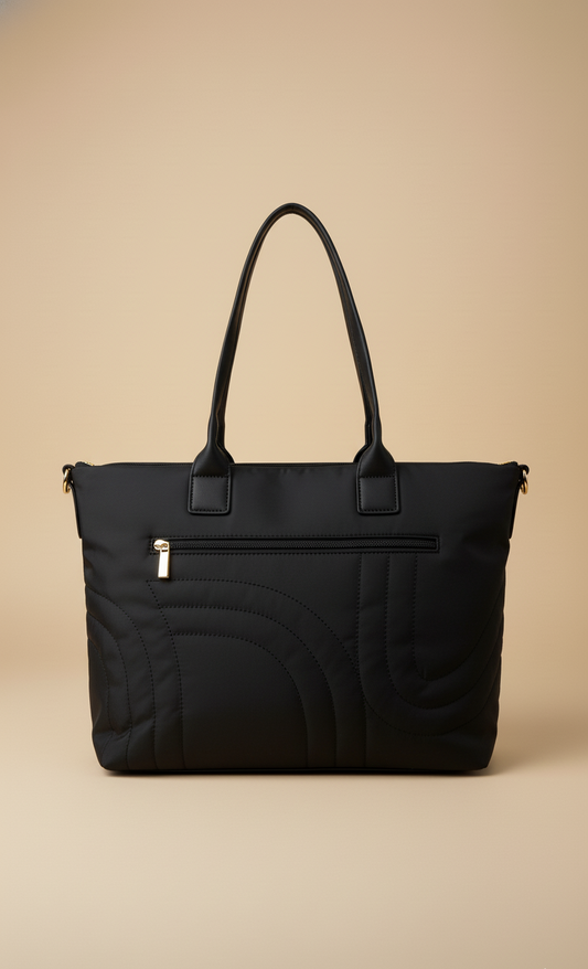 Bolso Tote Acolchado con Detalles