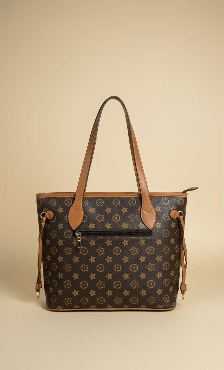 Bolso Tote con Estampado Monogram