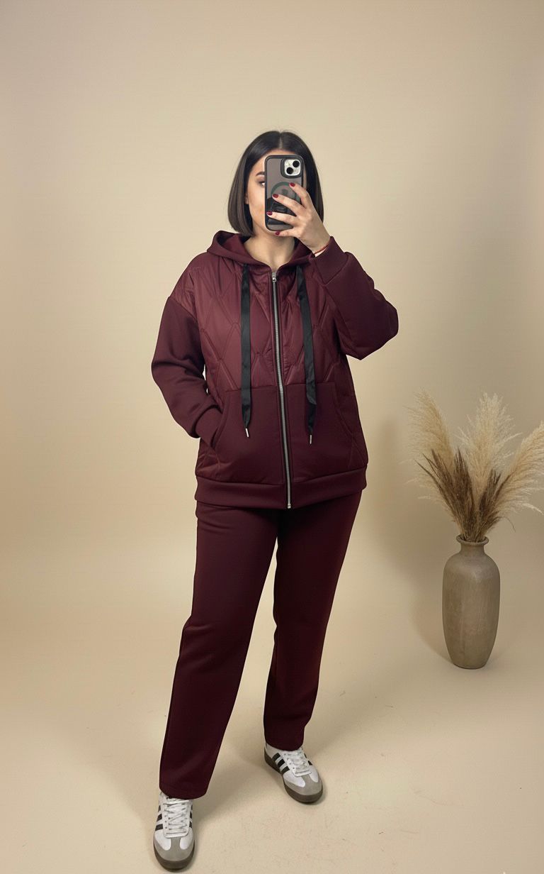 Conjunto carmen granate