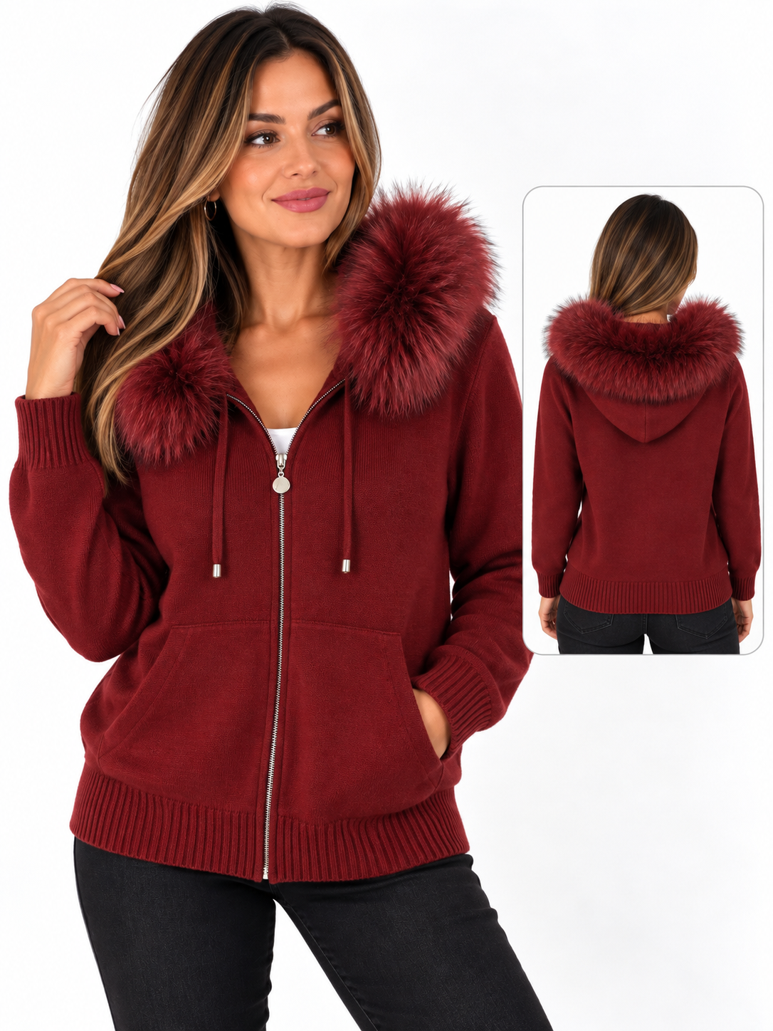 Chaqueta de Mujer punto Fiu