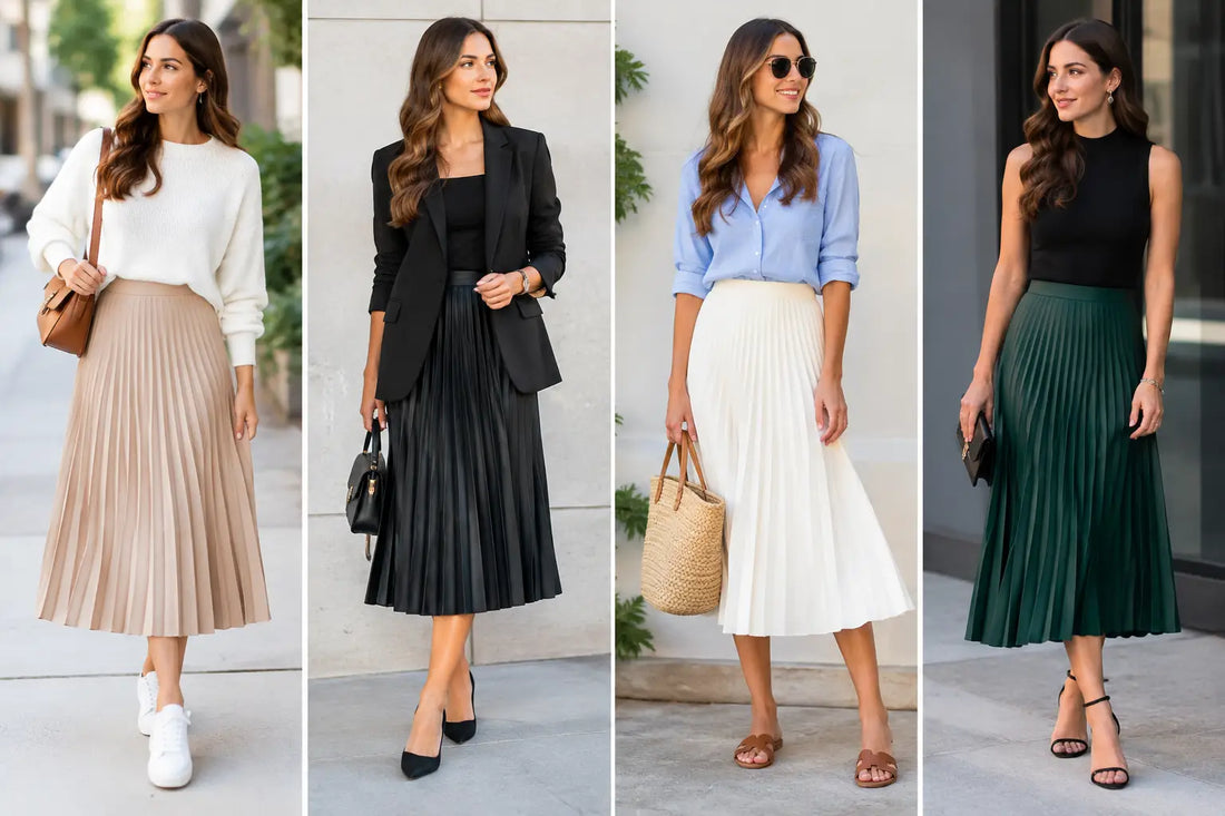Looks con falda plisada para cada plan del día
