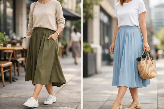 Faldas midi mujer cómodas para cada día