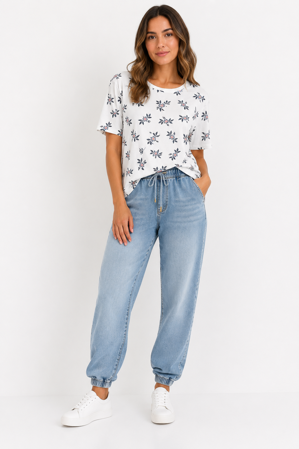 Camiseta Jardín Coral Mujer