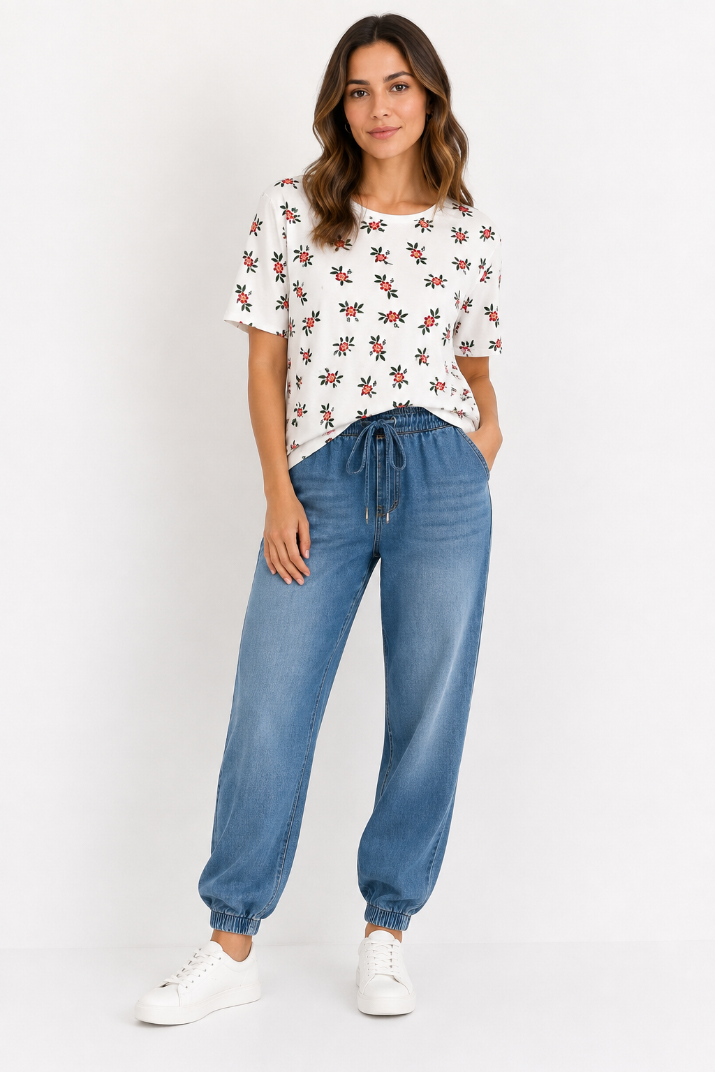 Camiseta Jardín Coral Mujer