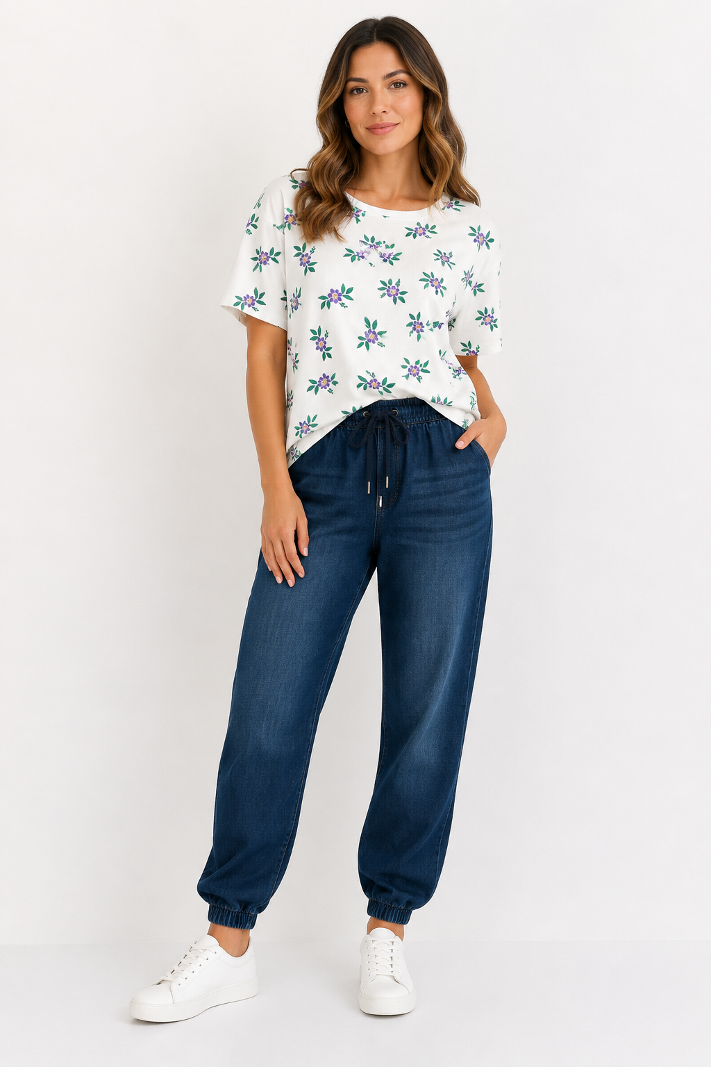 Camiseta Jardín Coral Mujer