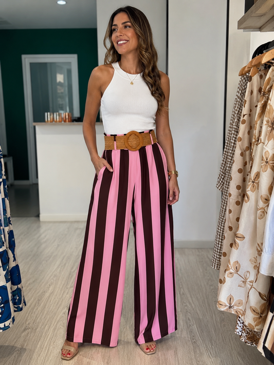 Pantalón Palazzo Marina Rayas