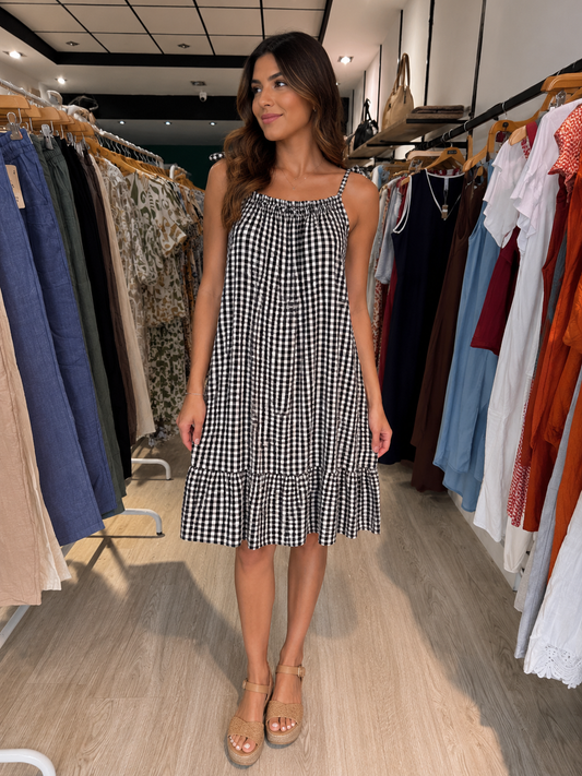 Vestido Vichy Noir
