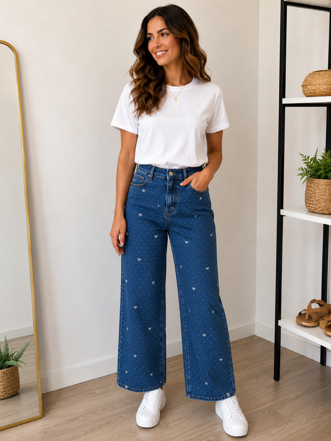 Vaquero Wide Leg Lazos