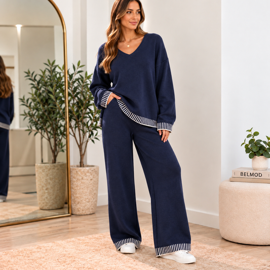 Conjunto de Punto Elara – Jersey y Pantalón