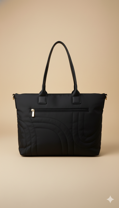 Bolso Tote Acolchado con Detalles