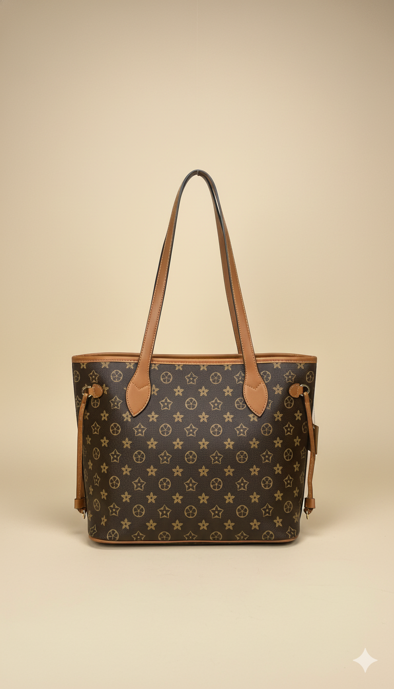 Bolso Tote con Estampado Monogram