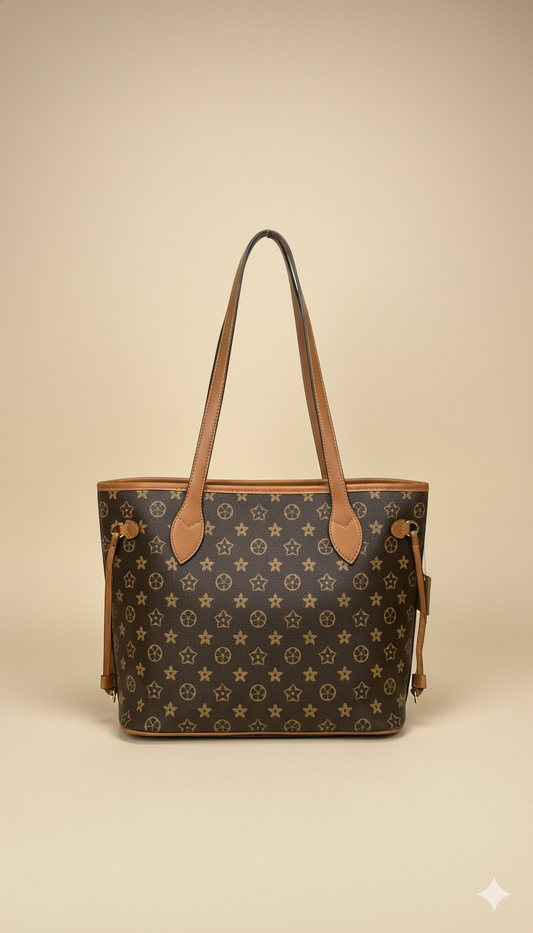Bolso Tote con Estampado Monogram
