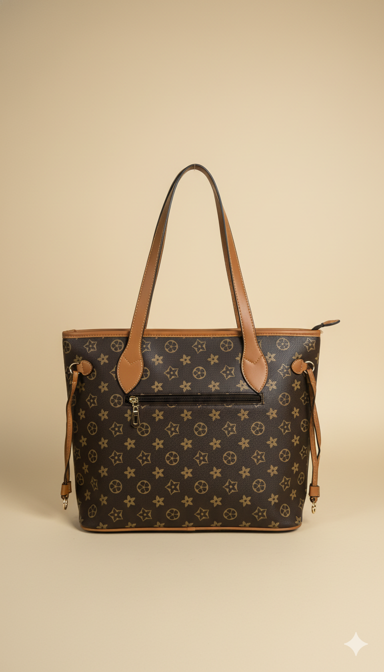 Bolso Tote con Estampado Monogram