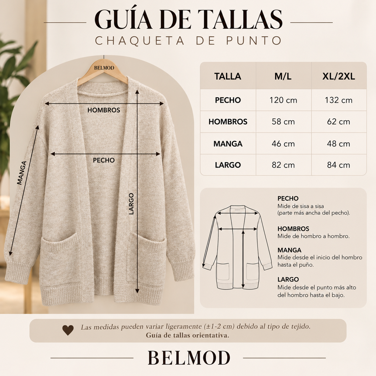 Chaqueta de Punto Nuvessa ✨