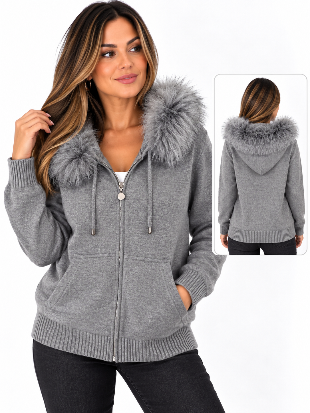 Chaqueta de Mujer punto Fiu