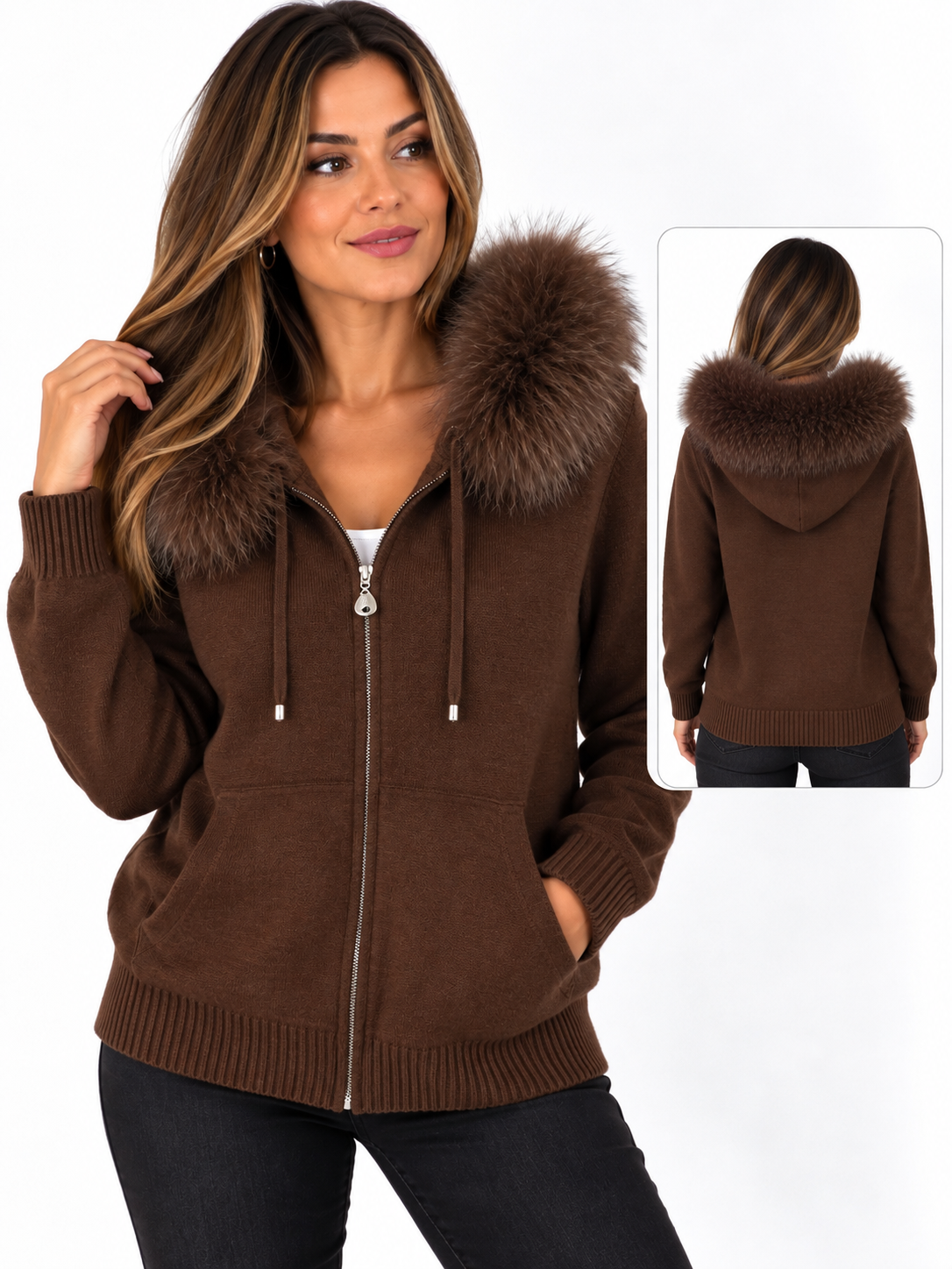 Chaqueta de Mujer punto Fiu