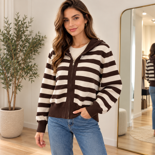 Chaqueta de Punto Rayas Módena