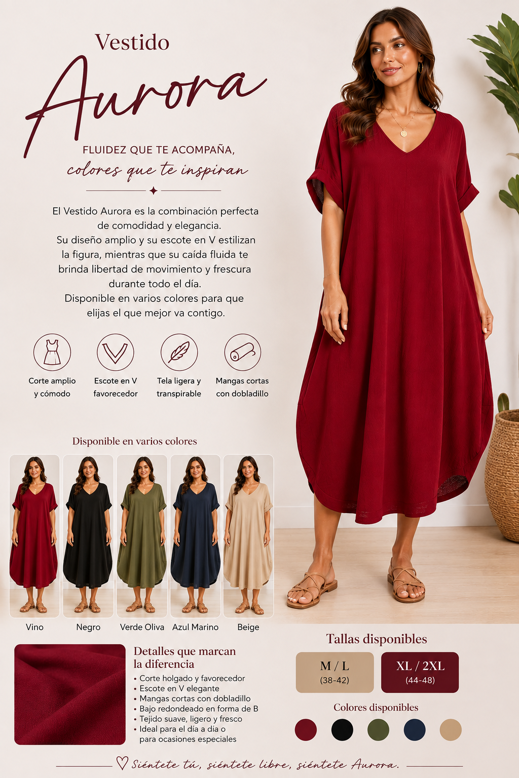 Vestido Aurora Mujer