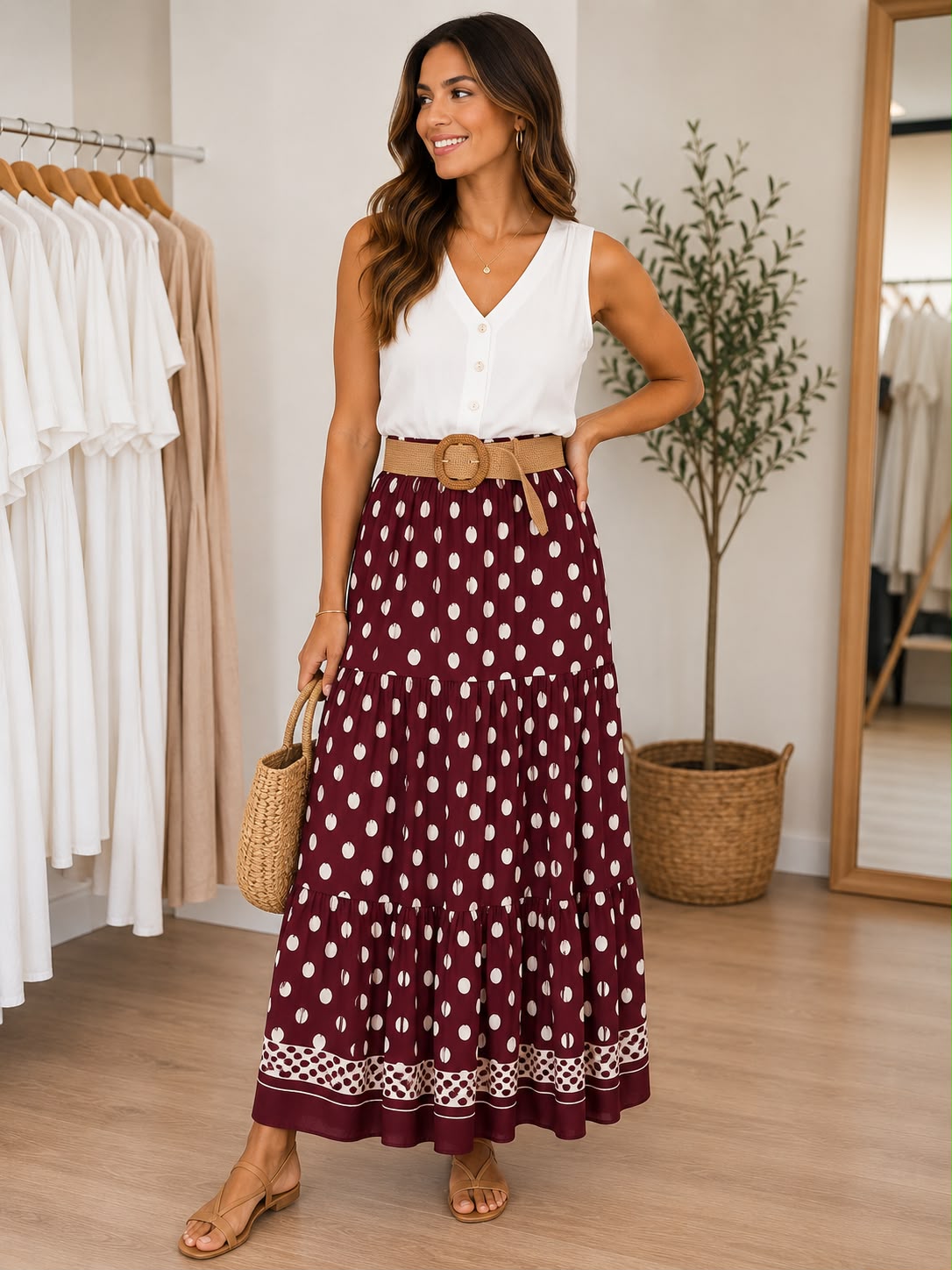 Falda Lunares Boho